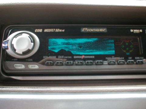 1995 Ford Bronco - (OLD HEAD UNIT) pioneer head unit wih some animated visuals, including backgrounds, bass/treble gauges, an F1 race, & an eagle n flight (sh…