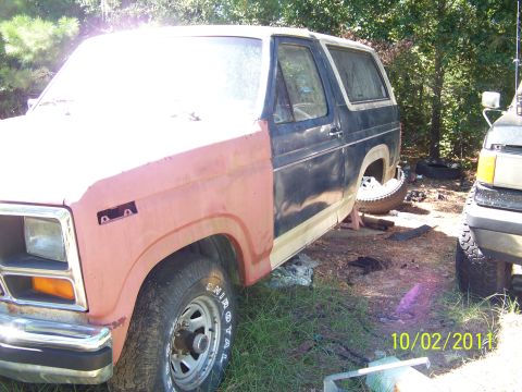 1986 Ford Bronco - Body very straight, good sheet metal up front, grill, light bezels all in very good shape