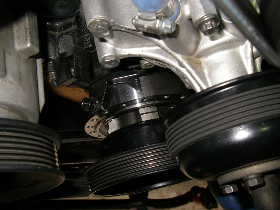 Engine crankshaft pulley and accessory drive pulleys with metal and black components