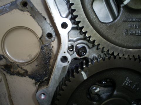 1992 Ford Bronco - Engine internal components, including gears and casing, are visible in this close-up shot.
