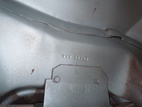 1973 Pontiac Trans Am - Stamped metal panel shows part number 'T4G 100044'.
