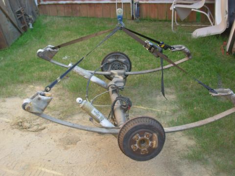 2004 Land Rover Land Rover - This cost less than $100, which is less than a cheap trailer axle alone. This one includes brakes, springs, bolts, hubs, shocks...