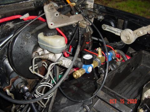 1989 Ford Bronco - Re mounted my OBA manifold