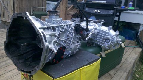 1995 Ford F-150 - A ZF5 transmission is shown, likely for a Ford F-150 swap project.