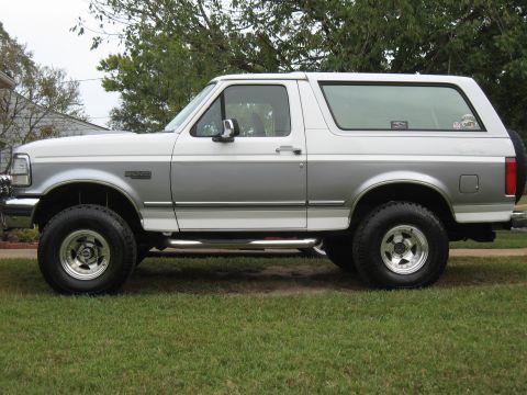 1994 Ford Bronco - This 1994 Ford Bronco is shown in a two-tone white and silver paint scheme.