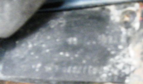 1970 Ford Mustang - Close-up of a 1970 Ford Mustang VIN plate, confirming the vehicle's year.
