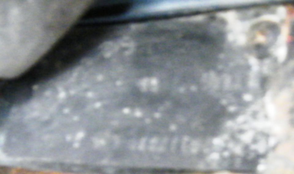 1970 Ford Mustang VIN plate