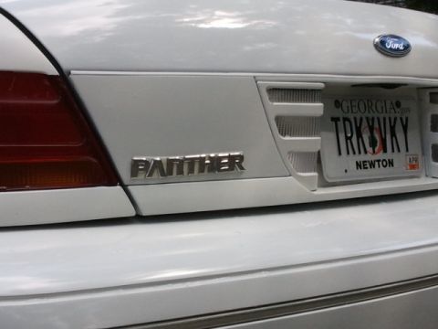 1998 Ford Crown Victoria - 98 Tricky Vicky Body Color Mod Rear Fasia 2 panther emblem mod Fall 2011
