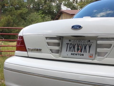 1998 Ford Crown Victoria - "Tricky Vicky" 98 P71 Body Color Mod Rear Fasia 2 panther emblem mod Fall 2011