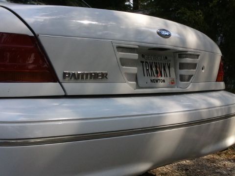 1998 Ford Crown Victoria - Tricky Vicky 98 P71 Body Color Mod Rear Fasia 2 panther emblem mod Fall 2011