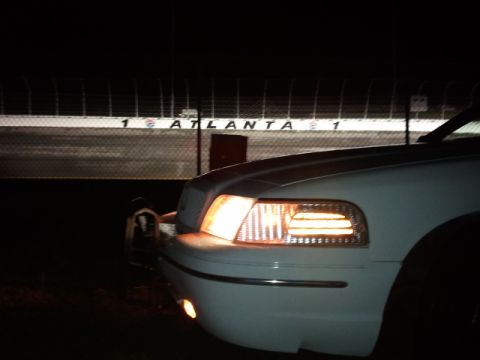 1998 Ford Crown Victoria - Tricky Vicky @ AMS Fogs at the track