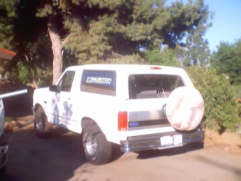1996 Ford Bronco - Surplus Desert Storm tire cover
