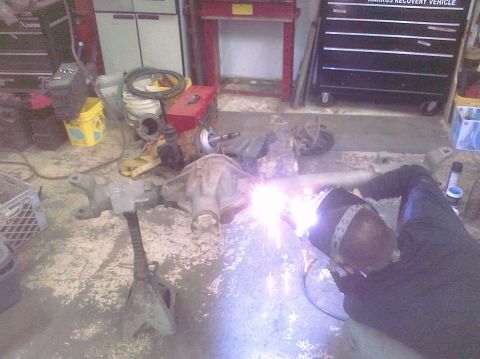 1995 Ford Bronco - tubes welded to center section