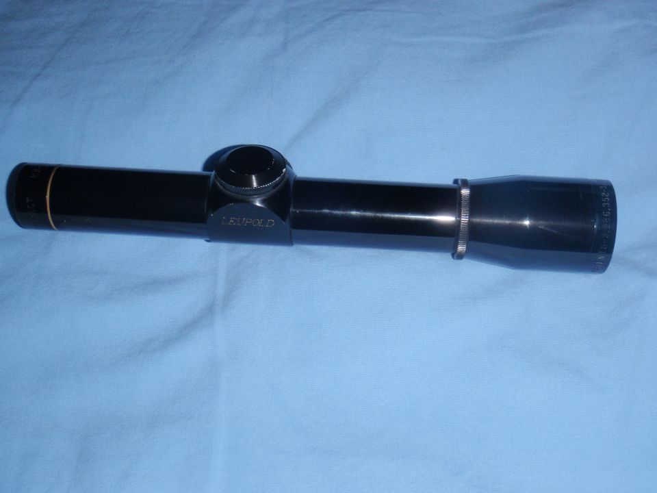 Leupold scope with turrets and objective bell