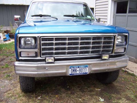 1983 Ford Bronco - LED strips under the head lights to act as day running lights. The grill is new and of the style that came on the 1980 Broncos. I just thin…