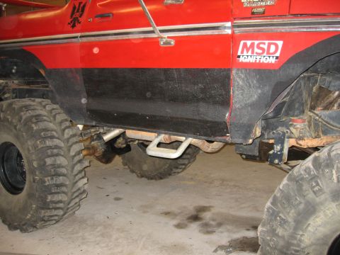 1979 Ford Bronco - This modified SUV, likely a 1978 model, features large tires and an MSD Ignition sticker on its side.