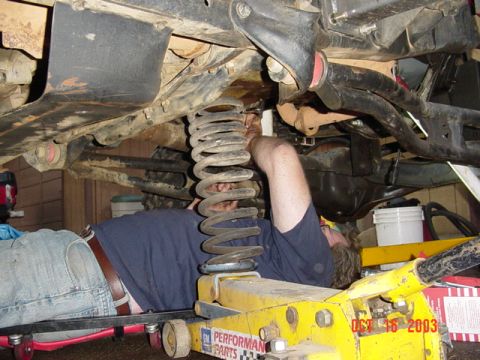 1989 Ford Bronco - Todd doing the dirty work..what a guy