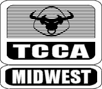 1998 Mercury Sable - Logo for TCCA Midwest, a bull's head graphic above horizontal lines.