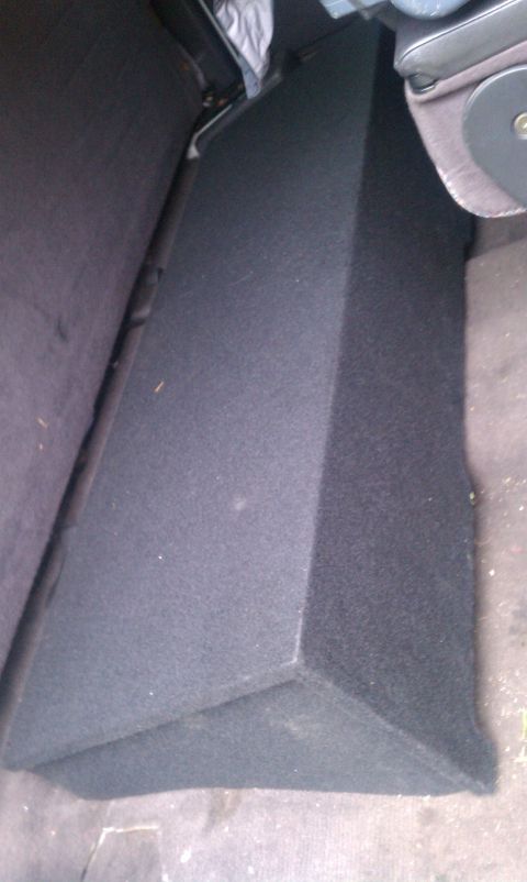 1978 Ford Bronco - A custom-built subwoofer box is installed in the rear interior of the vehicle.
