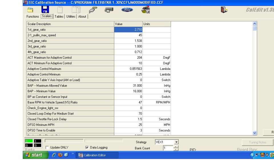 ready to tune. this is a screen shot of the scalars for my EEC.