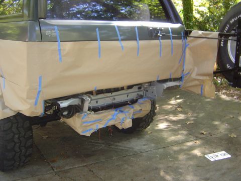 1986 Ford Bronco - I then brushed on a silver rust encapsulating paint.
