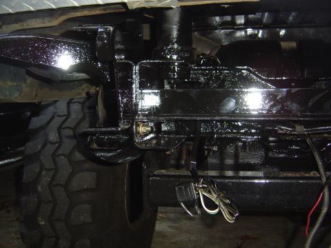 1986 Ford Bronco - New backup light mount made from 1/8" angled steel.