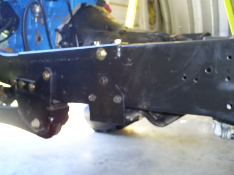 1992 Ford Bronco - This image shows the underside of a vehicle, focusing on the frame and suspension system.