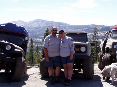 1967 Ford Bronco - Me and my honey at the top of Cadillac Hill