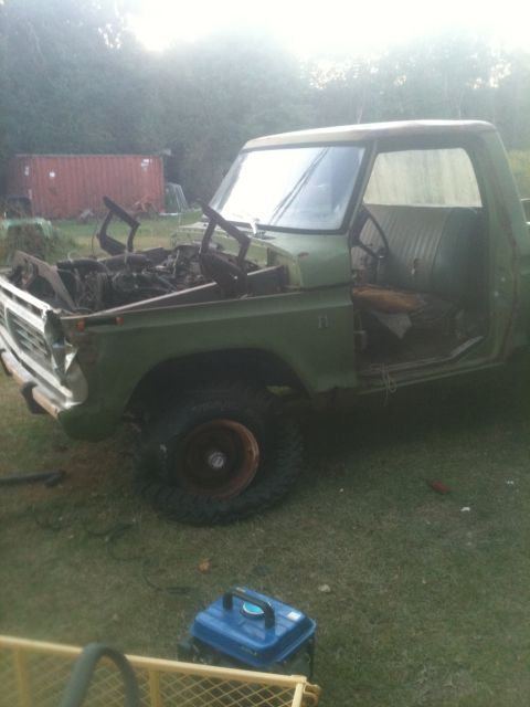 1993 Ford Bronco - This old pickup truck appears to be a Ford F-Series from the early 1970s, not a 1993 Bronco.