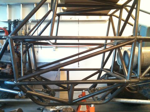 1966 Ford Bronco - This is a custom-built buggy frame, likely for off-road use, with extensive tubing.