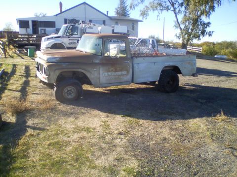 1989 Ford Bronco - This vintage pickup truck, likely from the late 1950s, is seen in a rural setting.