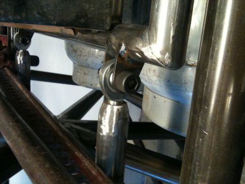 1966 Ford Bronco - Custom suspension linkage detail, likely from a modified off-road vehicle.