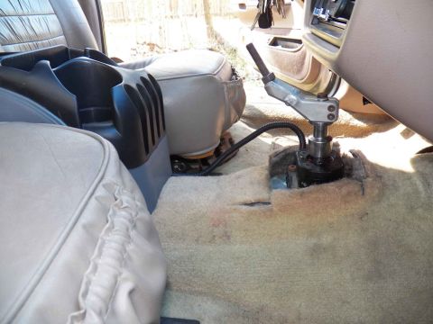 1993 Ford Crown Victoria - The front portion will cover that naked shifter.