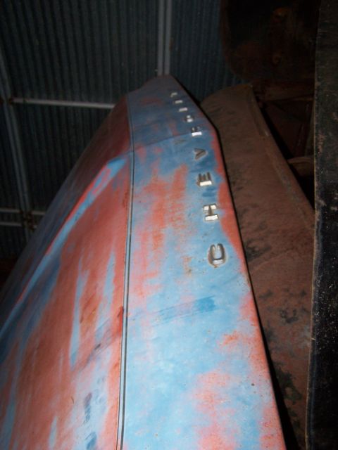 1969 Chevrolet C/K Pickup - Hood lettering on a 1969 Chevrolet C/K Pickup.