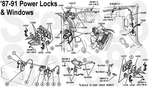 1983 Ford Bronco - '87-91 Power Windows & Locks
