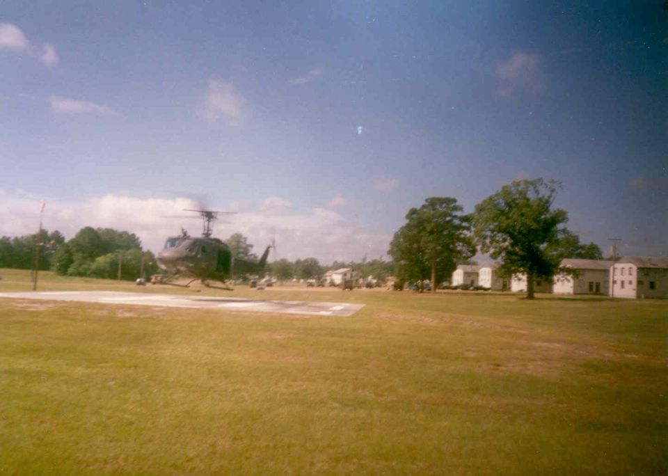 Near the end of summer camp, I was chosen to take a joy-ride in a Huey as a reward for a high score during TOW qualification.