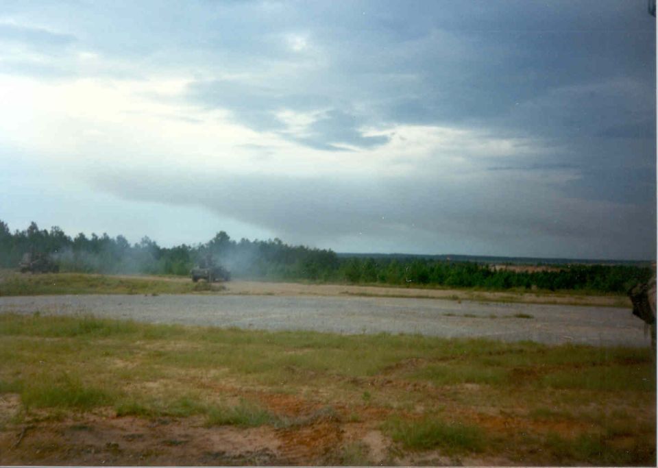 The grunts were blasting away with 50cals & M60s.