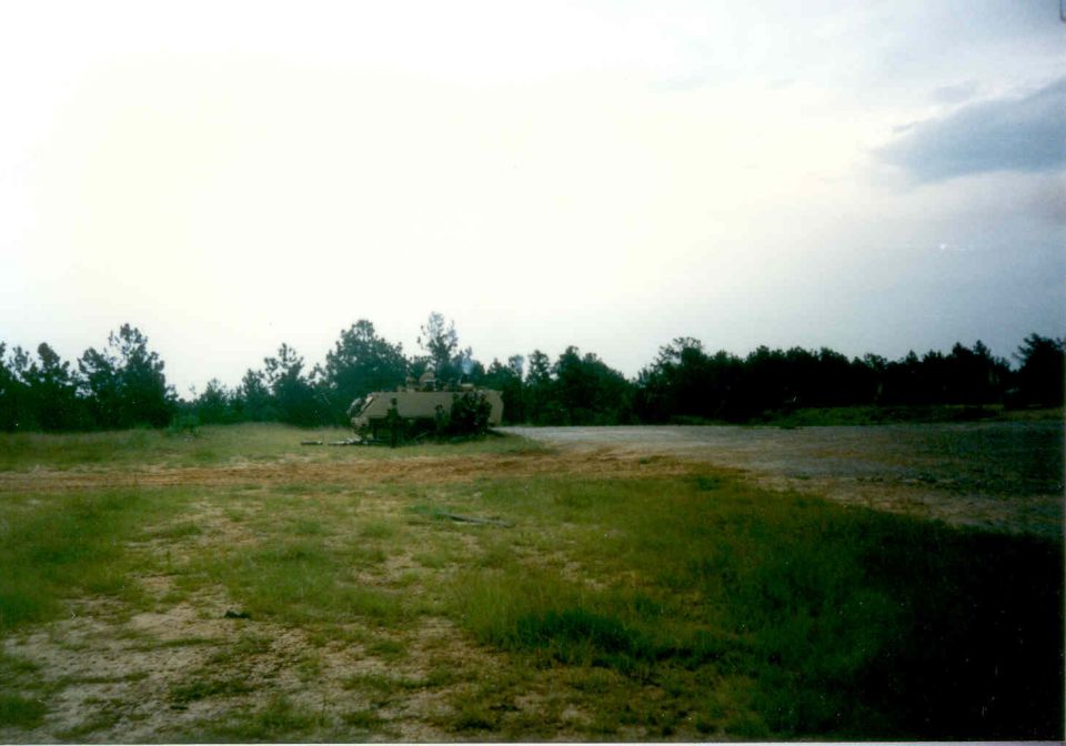 We were startled by a shot from what we assumed was their commander's track, but it turned out to be a mounted mortar.