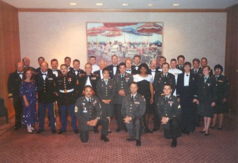 2004 Land Rover Land Rover - These were the US officers attending the event, and the NCOs supporting it. I'm back there on the R behind my glasses.