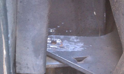 1990 Ford Bronco - I used a impact chisel to remove the top portion of the pin