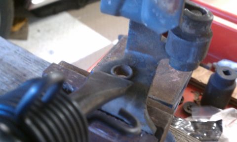 1990 Ford Bronco - Used the impact chisel to remove the old bushings
