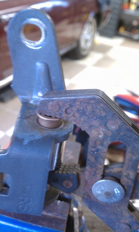 1990 Ford Bronco - I saw this technique in another users supermotors album. It only worked for one of the bushing. I had to hammer in the other.