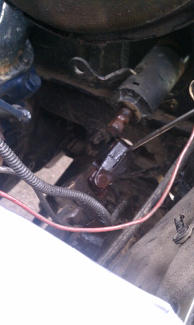 1978 Ford Bronco - Engine compartment detail showing various mechanical parts and wiring.