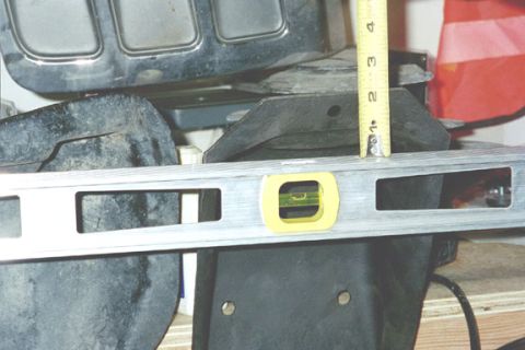 1994 Ford Bronco - upper bucket comparo for ttb stock bucket and 79 bucket. the difference is 1" or less, as it was somewhat difficult to hold everything and…