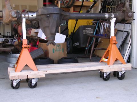 1994 Ford Bronco - got tired of picking up axle to work on them, so I made this