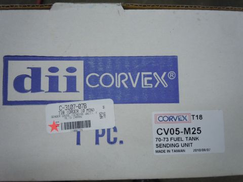 1982 Chevrolet Camaro - A box containing a fuel tank sending unit, with labels indicating it is for a 70-73 Camaro.