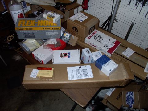 1983 Chrysler Fifth Avenue - Picked up all my parts at once, from the states, having brought them in from Rock Auto, Summit and Advance Auto.