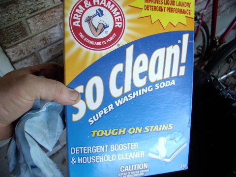 1983 Chrysler Fifth Avenue - Washing soda is added at one table spoon per gallon of water.