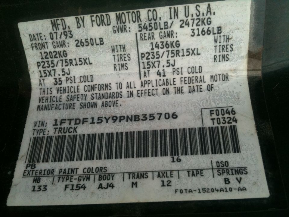 1993 Ford F-150 “Truck”