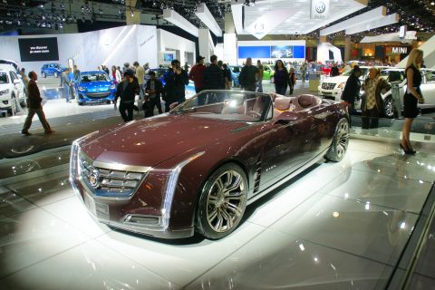 1993 Ford Taurus - Cadillac Elmiraj concept convertible displayed at the LA Auto Show.